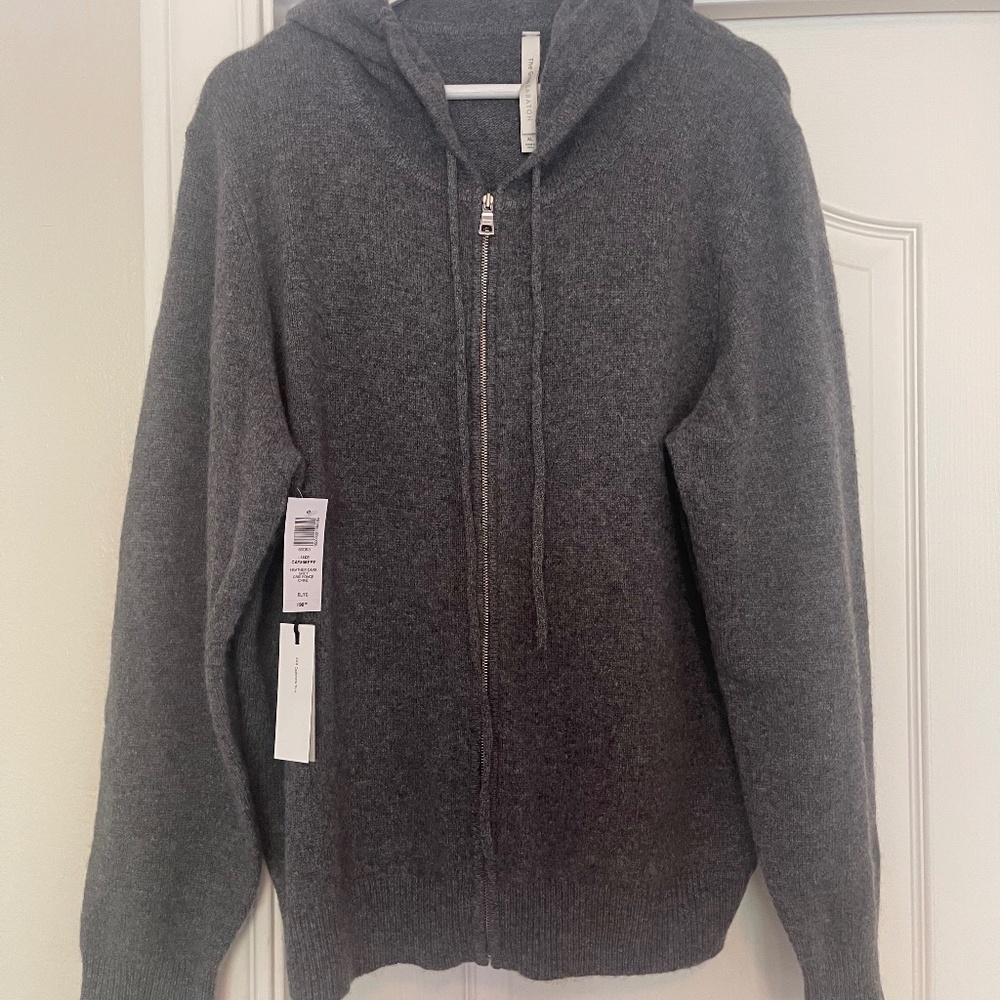 Aritzia Heather Dark Grey Cashmere Hoodie